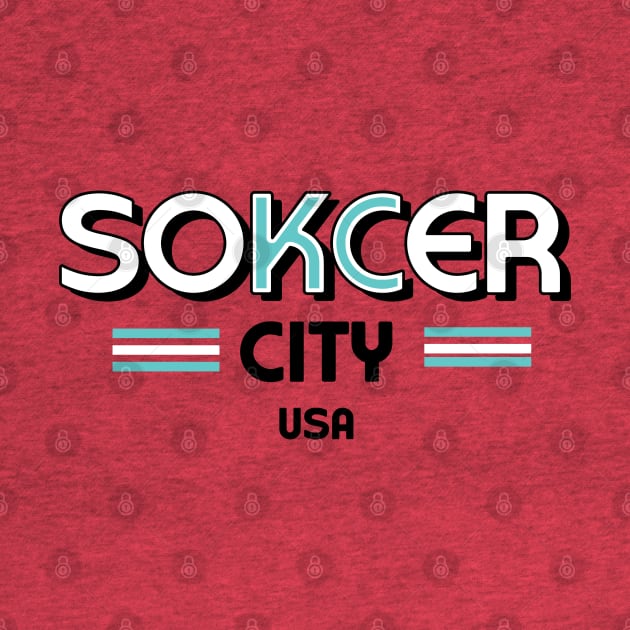 Kansas City Soccer City USA Current Red by Fountain City Designs KC